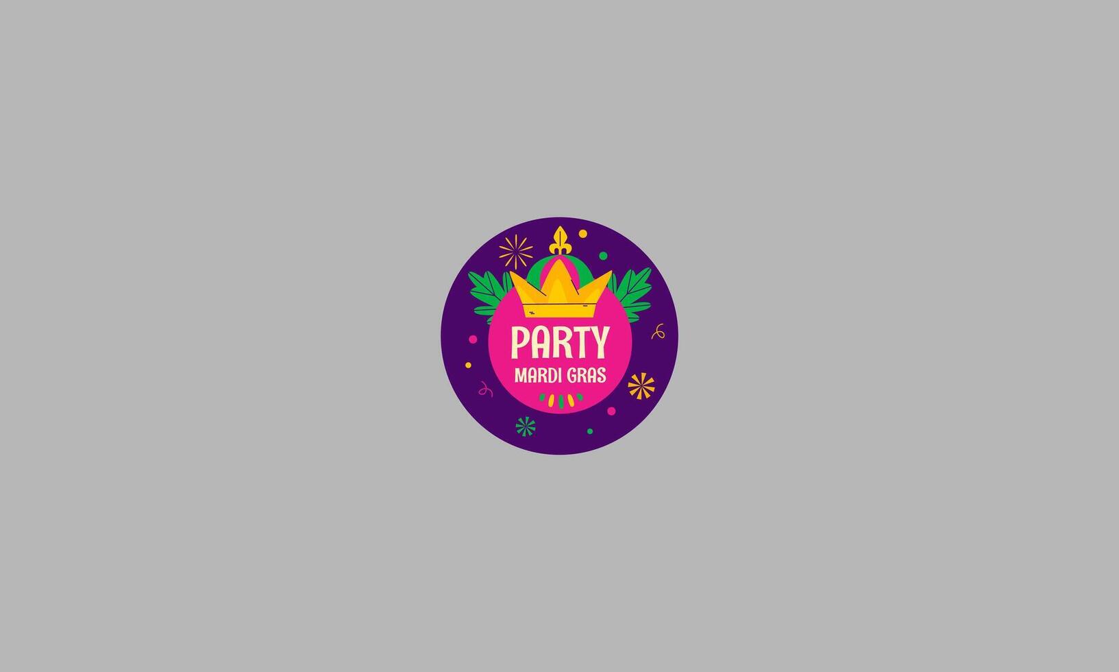 happy mardi gras vector illustration flat design