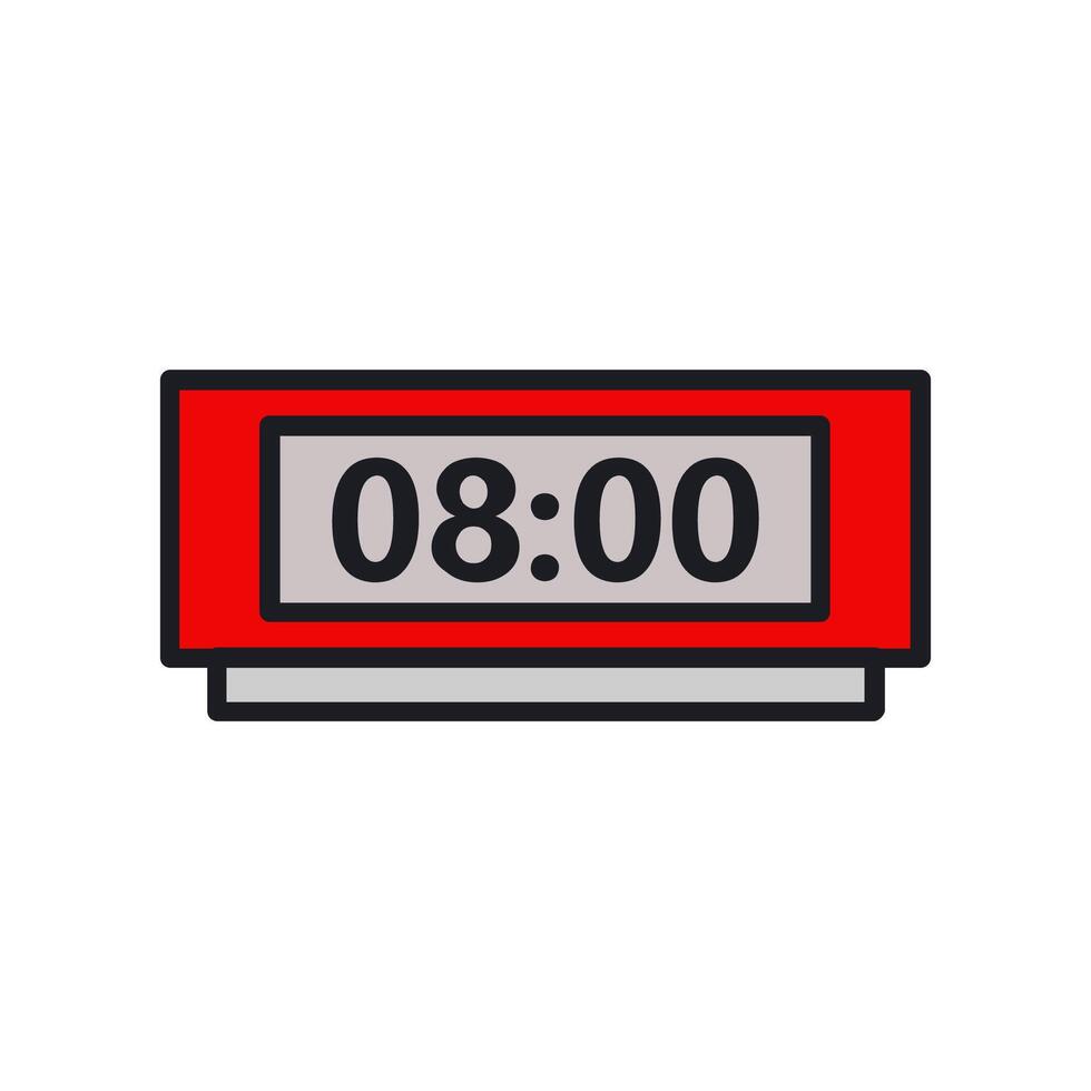 Alarm clock in vector