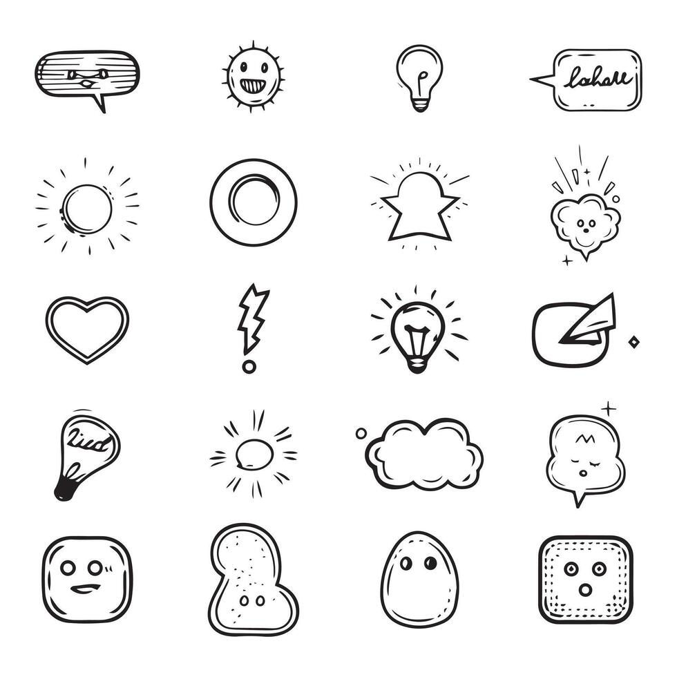 AI generated a collection of different speech bubbles illustration vector