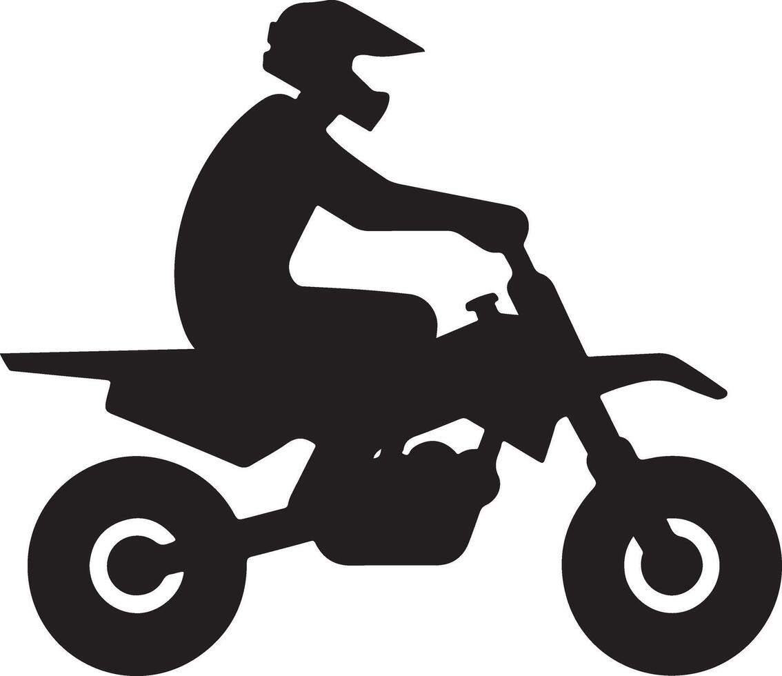 minimal Motorcycle riders vector silhouette black color, white background 2