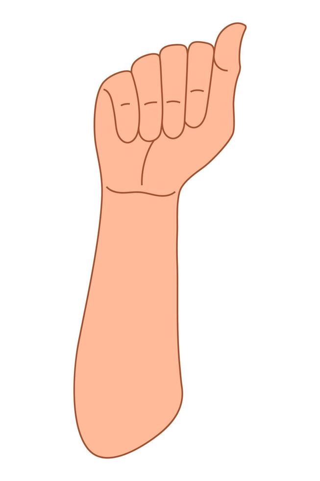 hands clenched power strength icon logo vector