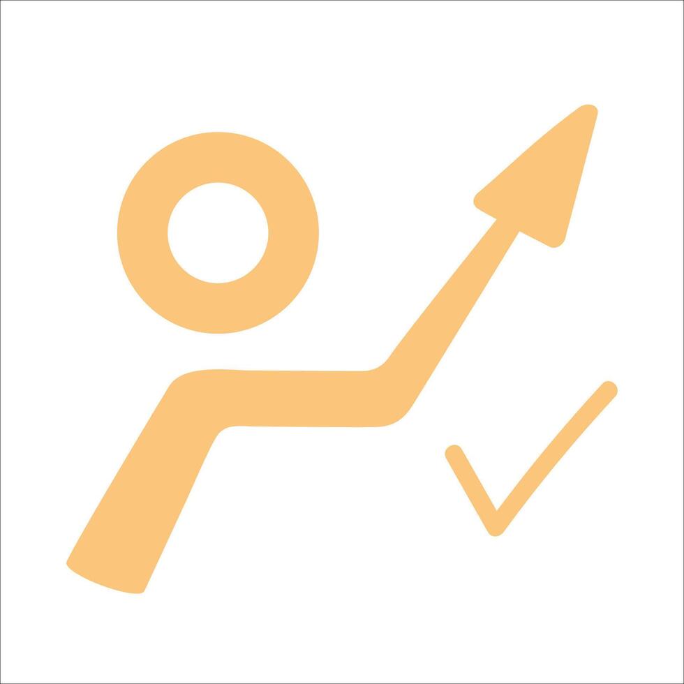Beautiful Arrow Pointing Up Glyph Vector Icon