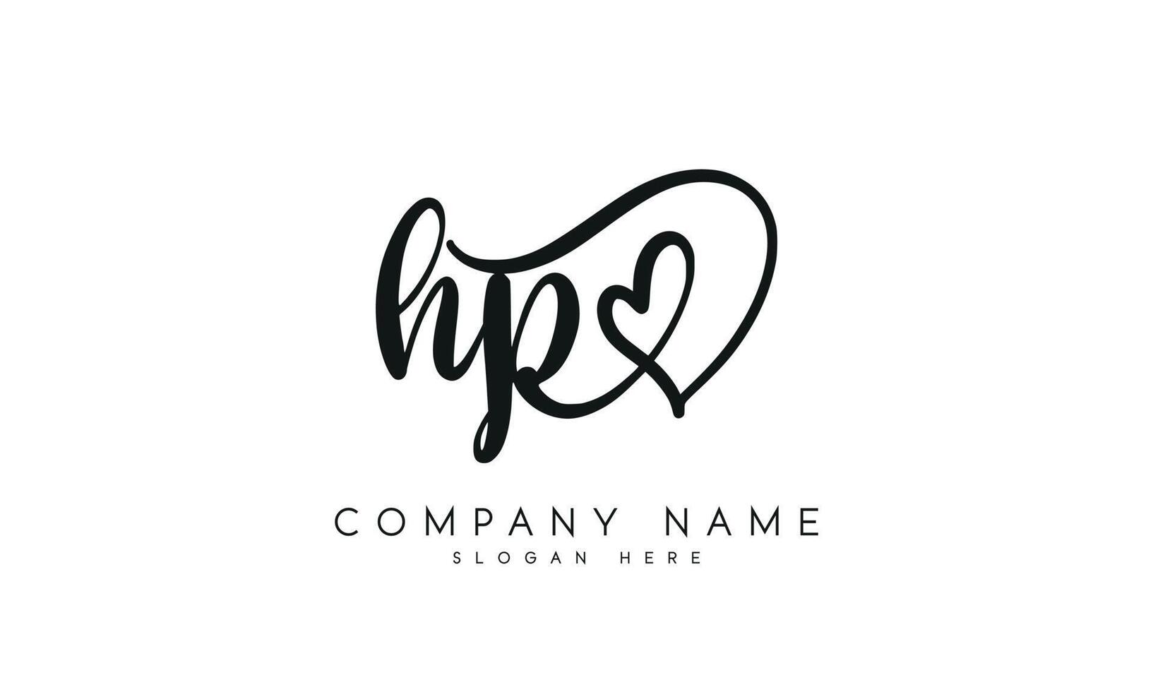 Handwriting letter HB logo design. HB logo design vector template. Pro vector