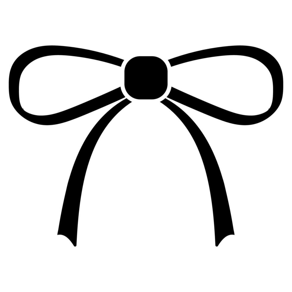 Elegant bow tie icon, bow tie clothing accessory vector