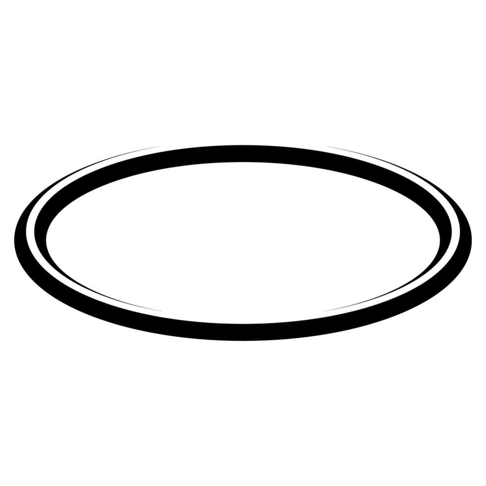 Oval checkmark, price tag with curved lines, doodles, underlined oval vector