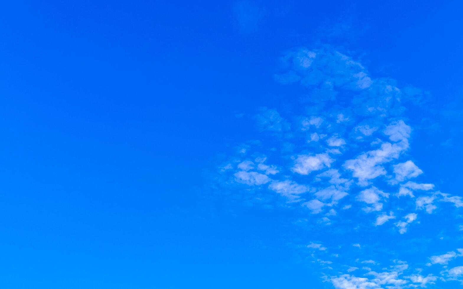 Blue sky with chemical chemtrails cumulus clouds scalar waves sky photo