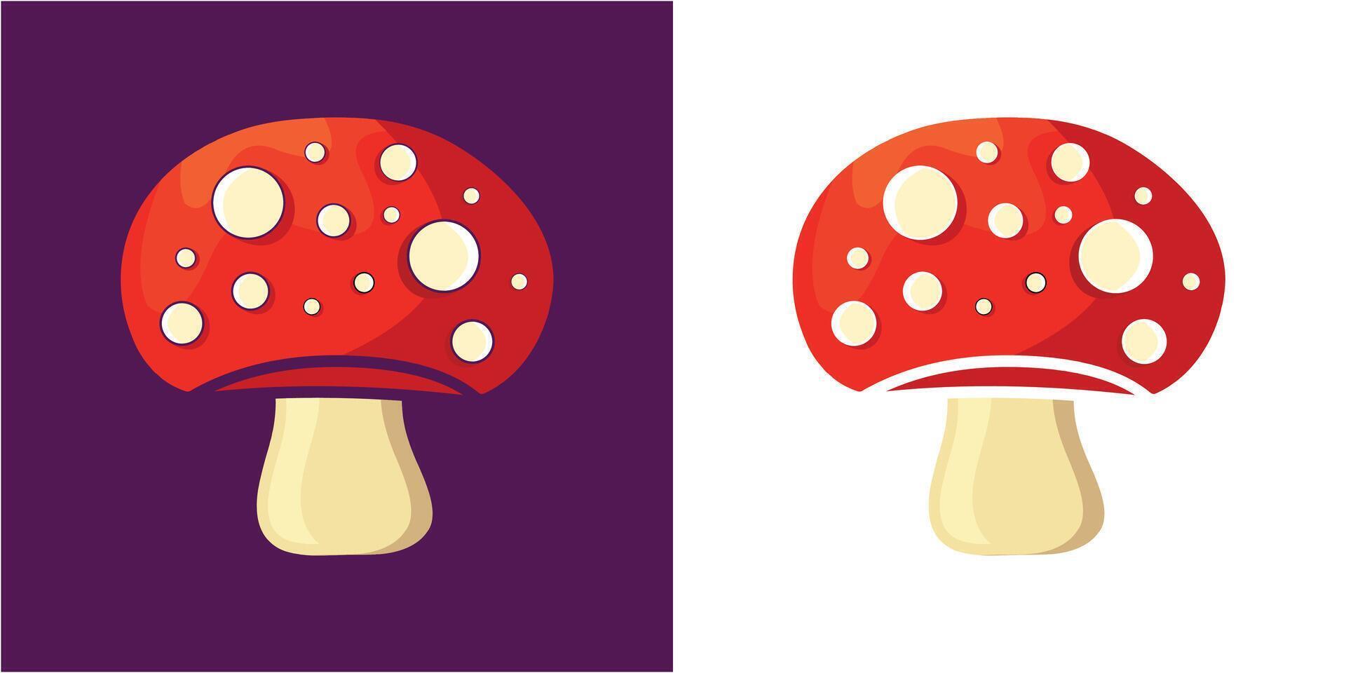 Mushroom Vector Illustration Design Template