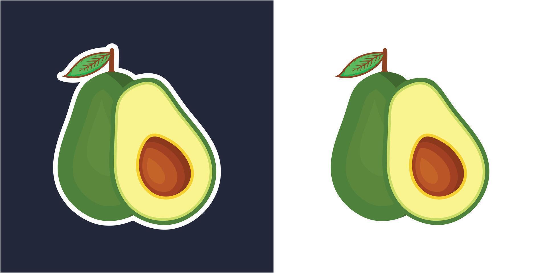 Avocado Icon Vector Illustration Design