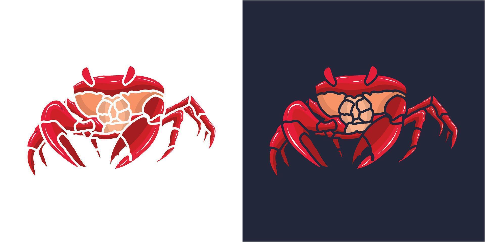 Crab Vector Template Illustration Design