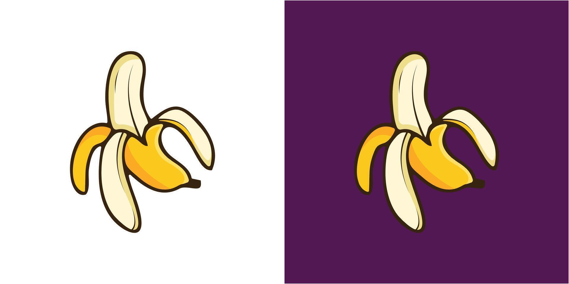 Banana Icon Vector STock Illustration Design