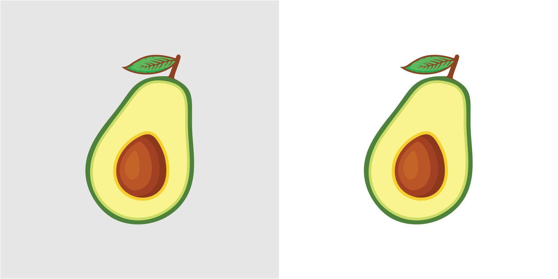 Avocado Vector Illustration Design