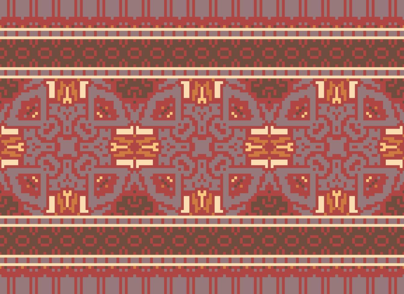 étnico geométrico tela modelo cruzar puntada.ikat bordado étnico oriental píxel modelo azul antecedentes. resumen, vector, ilustración. textura,ropa,marco,decoración,motivos,seda fondo de pantalla. vector