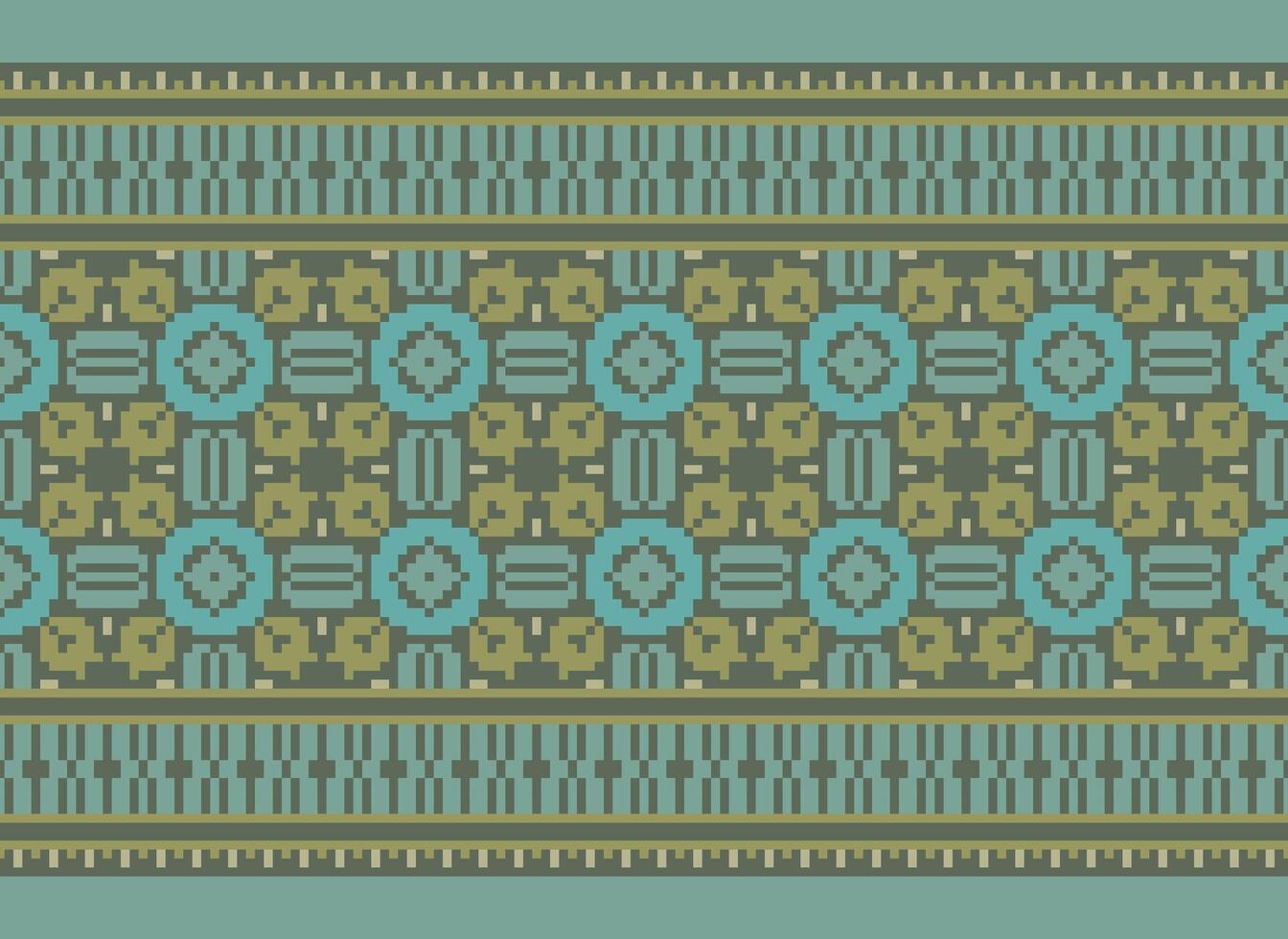 étnico geométrico tela modelo cruzar puntada.ikat bordado étnico oriental píxel modelo azul antecedentes. resumen, vector, ilustración. textura,ropa,marco,decoración,motivos,seda fondo de pantalla. vector