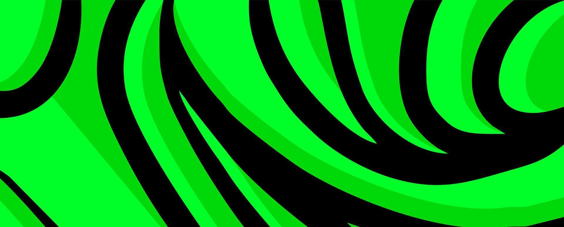 green abstract stripe background banner, modern and trendy design vector