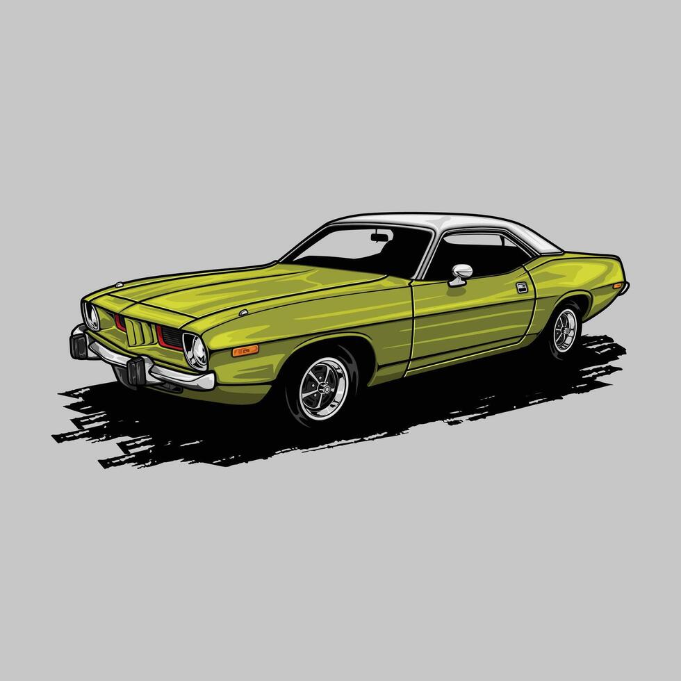 Perspective view car vector illustration for conceptual design