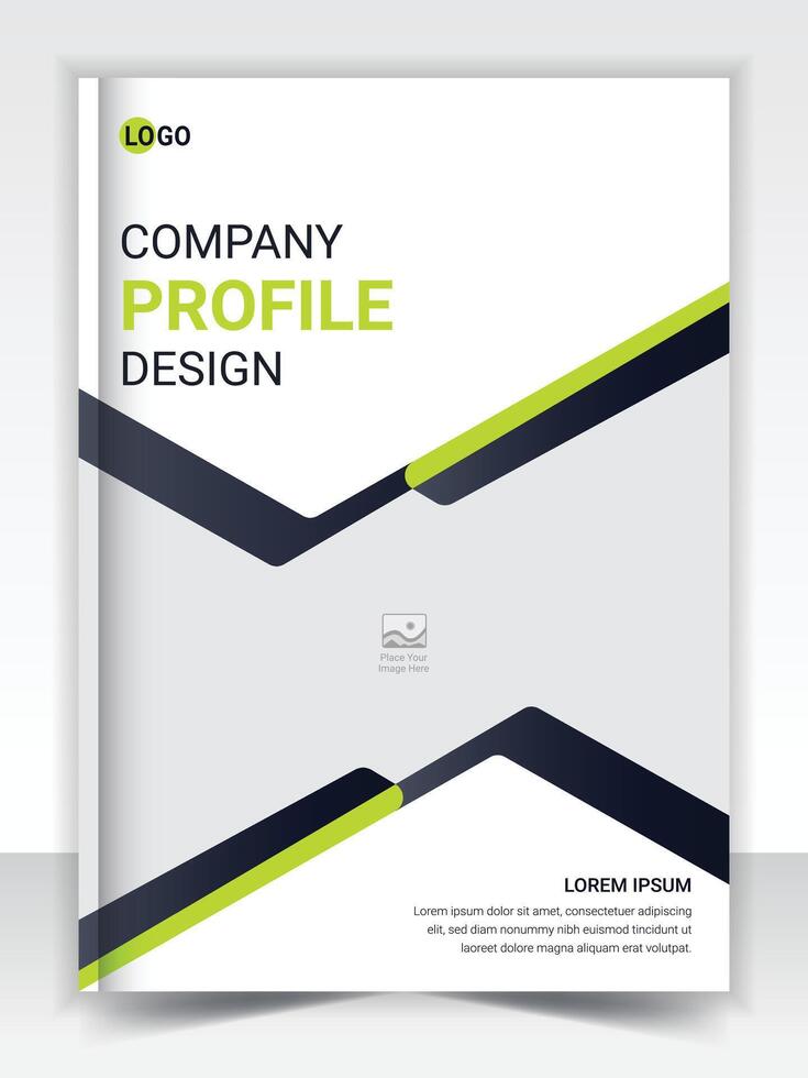 Annual report brochure cover flyer design template vector, Company profile cover presentation vector