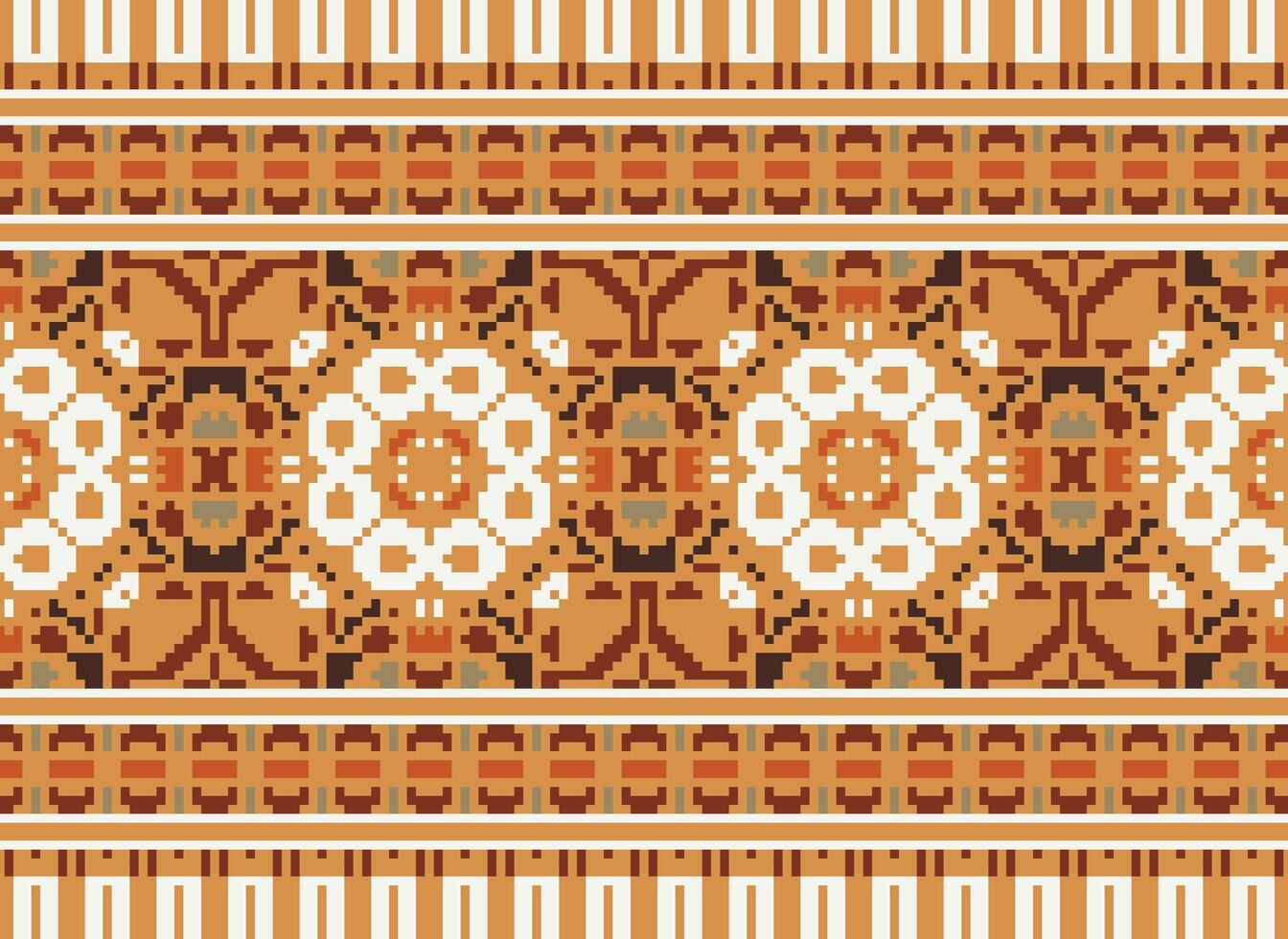 píxel étnico modelo vector antecedentes. sin costura modelo tradicional, diseño para fondo, fondo de pantalla, batik, tela, alfombra, ropa, envase, y textil.étnico modelo vector ilustración.