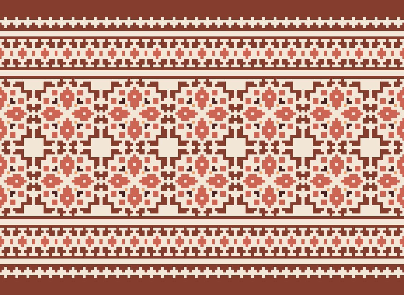 A beautiful textile digital design set of damask Mughal Paisley ornamental ikat Ethnic cross stitch pattern decor border retro luxury style wallpaper gift card frame for women cloth front back dupatta vector
