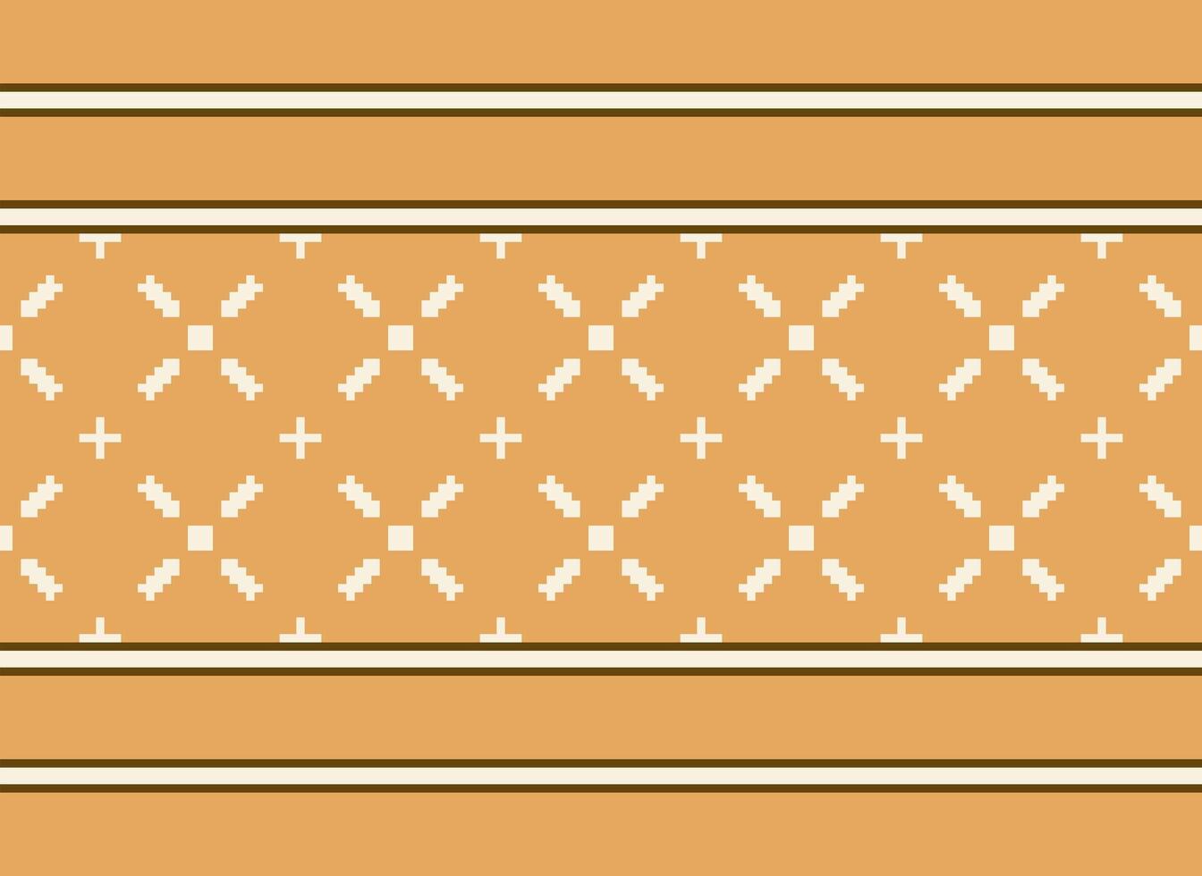 A Floral pixel art pattern on grey background.geometric ethnic oriental embroidery vector illustration. pixel style, abstract background, cross stitch.design for texture, fabric, cloth, scarf, print