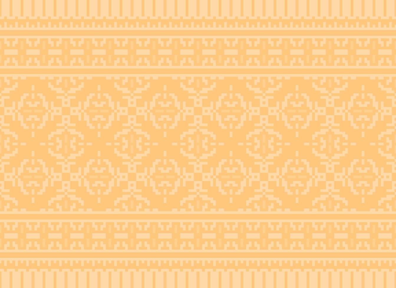 Pixel Ethnic pattern vector background. seamless pattern traditional, Design for background, wallpaper, Batik, fabric, carpet, clothing, wrapping, and textile.ethnic pattern Vector illustration.