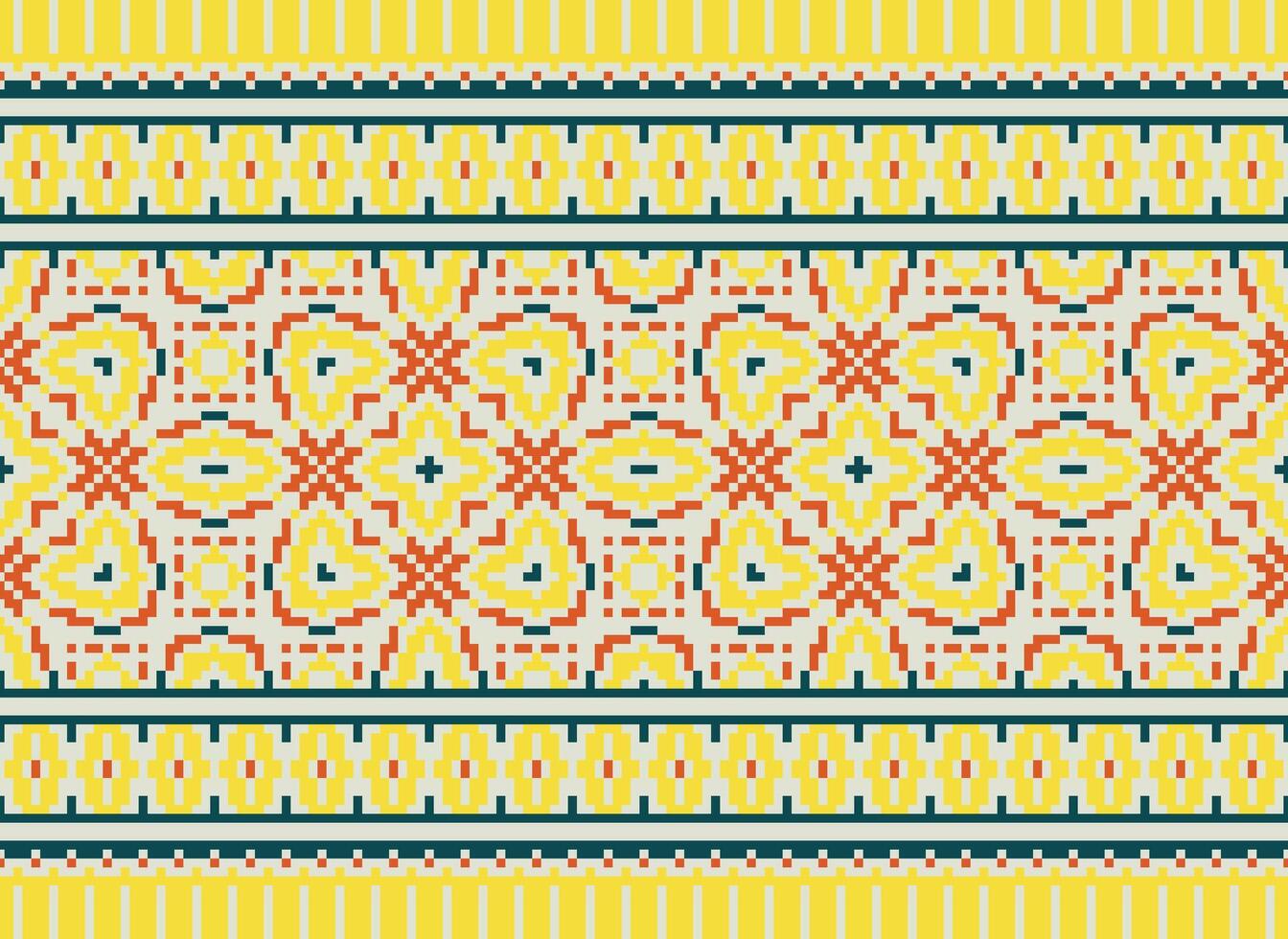 A beautiful textile digital design set of damask Mughal Paisley ornamental ikat Ethnic cross stitch pattern decor border retro luxury style wallpaper gift card frame for women cloth front back dupatta vector