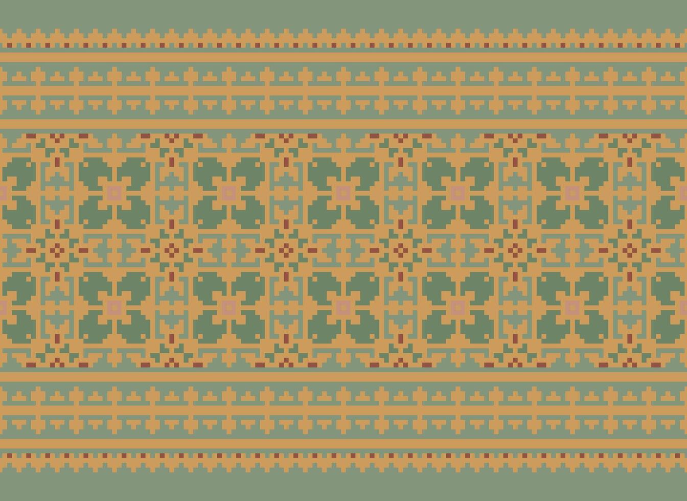 píxel étnico modelo vector antecedentes. sin costura modelo tradicional, diseño para fondo, fondo de pantalla, batik, tela, alfombra, ropa, envase, y textil.étnico modelo vector ilustración.