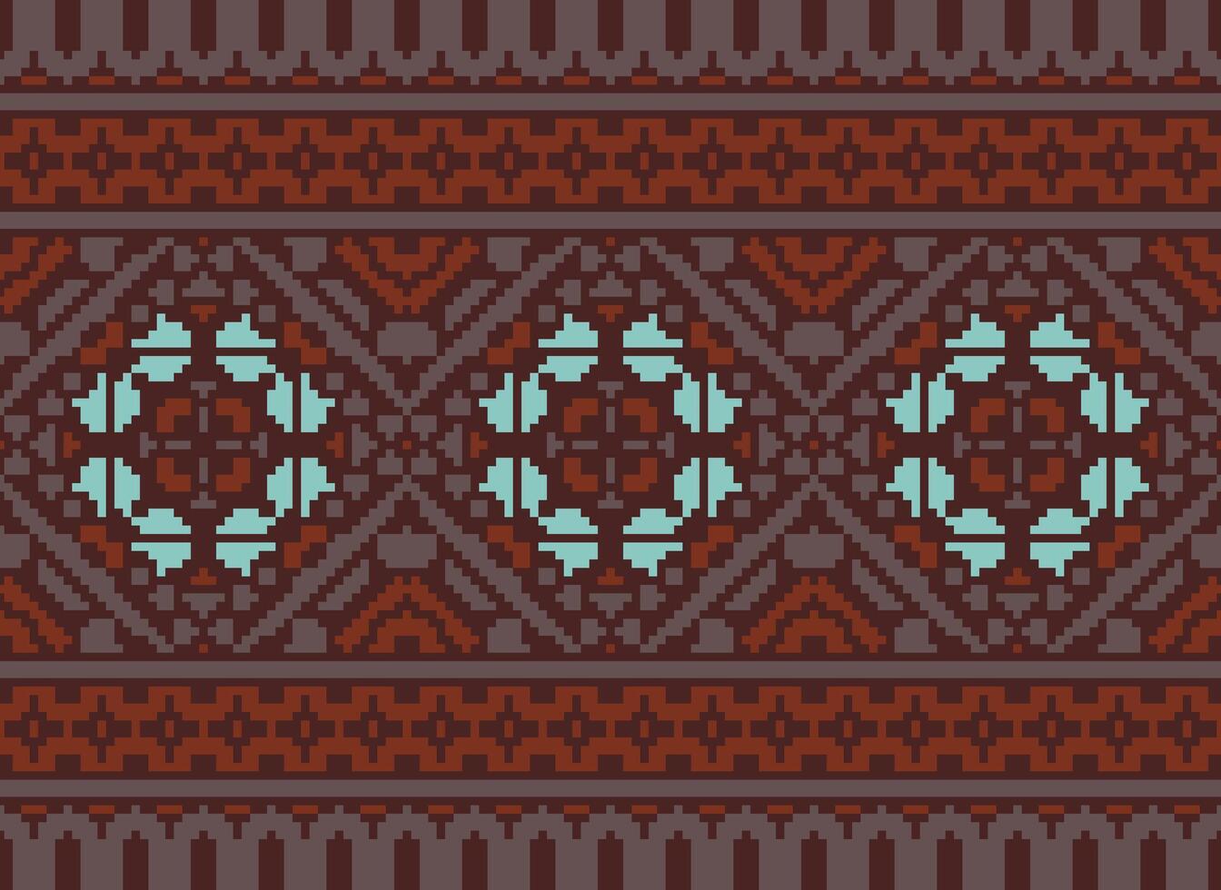 étnico geométrico tela modelo cruzar puntada.ikat bordado étnico oriental píxel modelo azul antecedentes. resumen, vector, ilustración. textura,ropa,marco,decoración,motivos,seda fondo de pantalla. vector