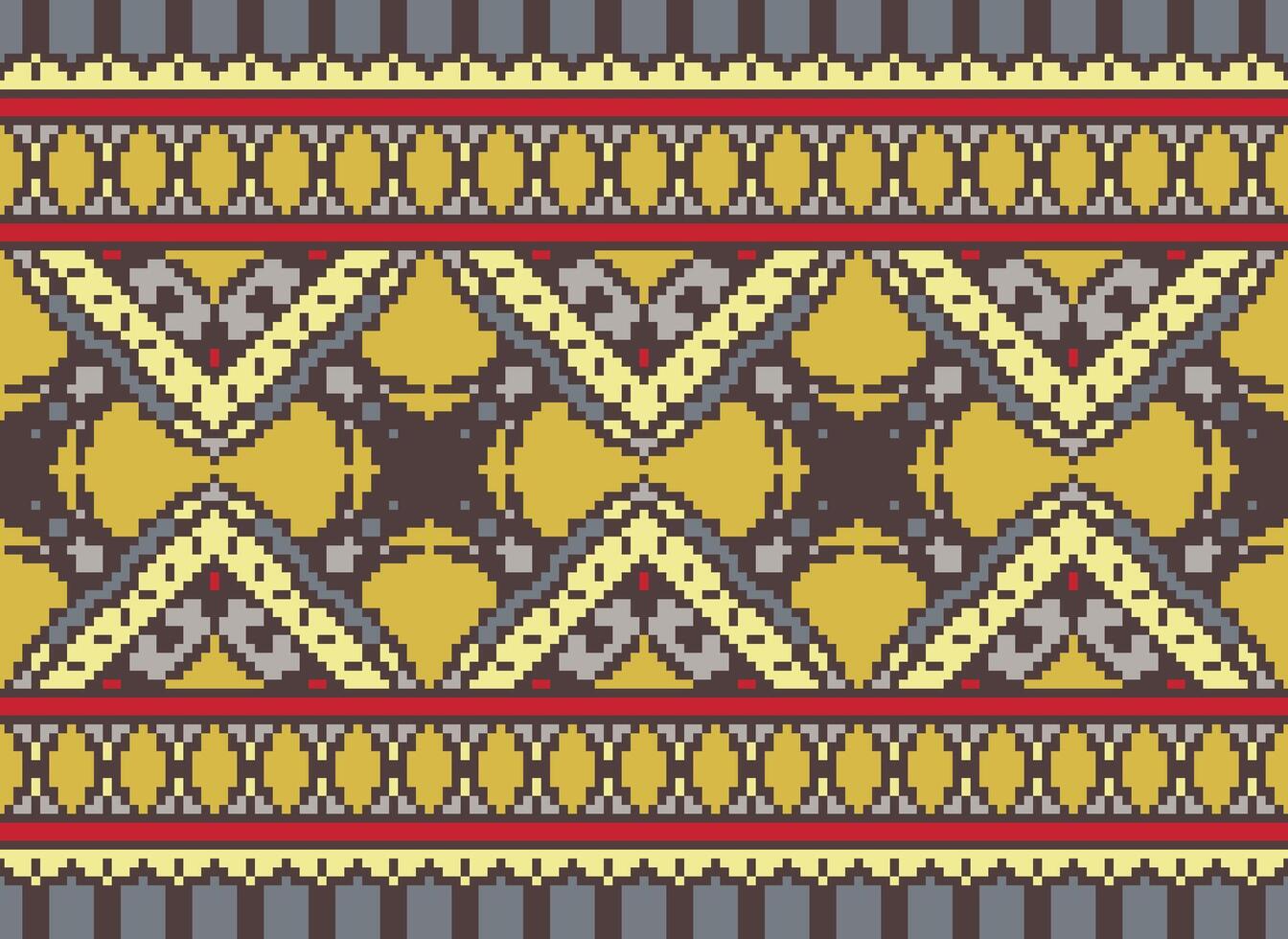 píxel étnico modelo vector antecedentes. sin costura modelo tradicional, diseño para fondo, fondo de pantalla, batik, tela, alfombra, ropa, envase, y textil.étnico modelo vector ilustración.