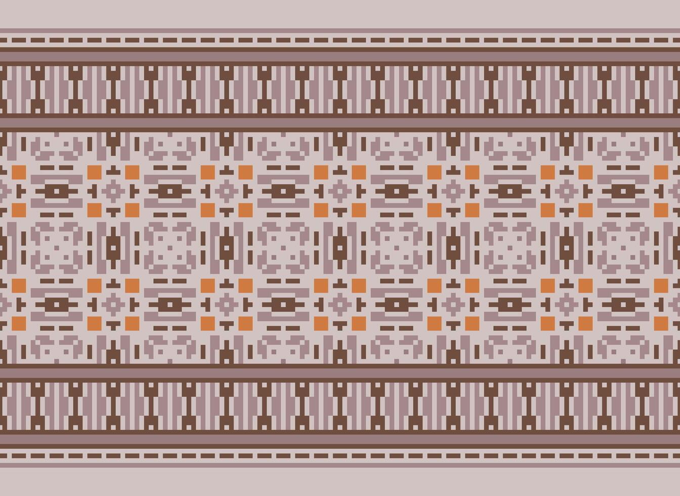 A Floral pixel art pattern on grey background.geometric ethnic oriental embroidery vector illustration. pixel style, abstract background, cross stitch.design for texture, fabric, cloth, scarf, print