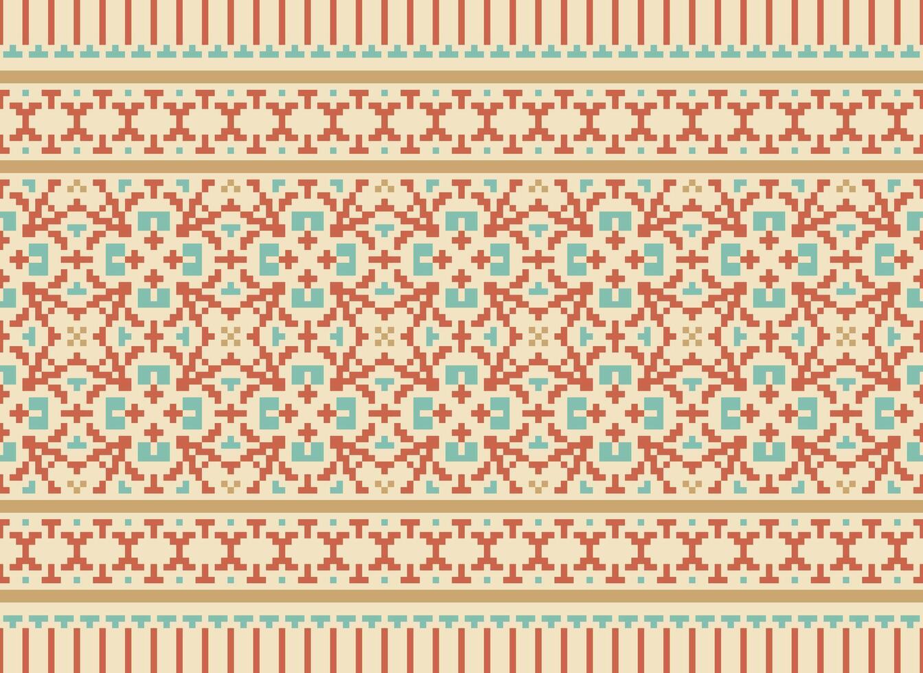 A Beautiful geometric ethnic oriental pattern traditional on white background.Aztec style,embroidery,abstract,vector,illustration.design for texture,fabric,clothing,wrapping,decoration,carpet,print. vector