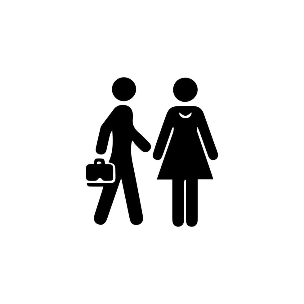 Girls and boys restroom sign. men and women restroom icon. toilet icon sign symbol. vector illustration.