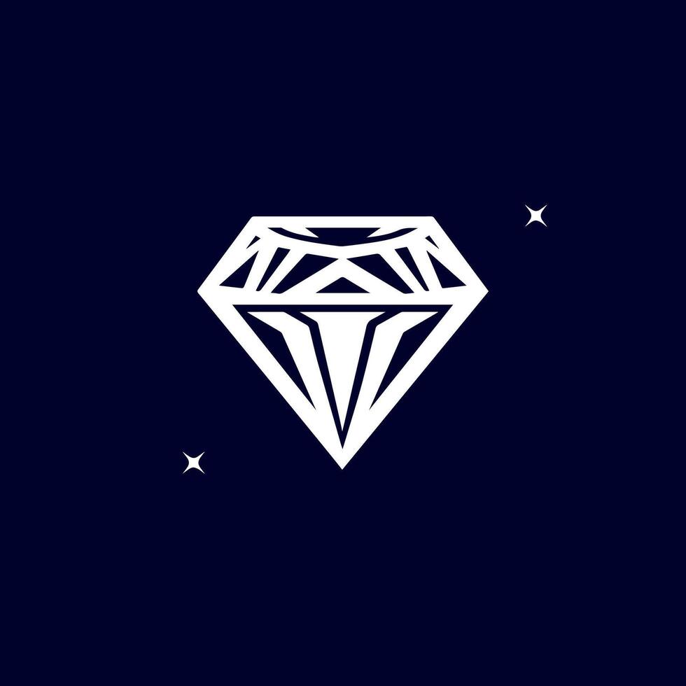 diamante en un plano estilo. resumen negro diamante icono. vector icono logo gratis