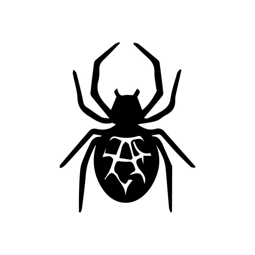 arte peligro araña negro blanco tatuaje elemento vector plantilla animal