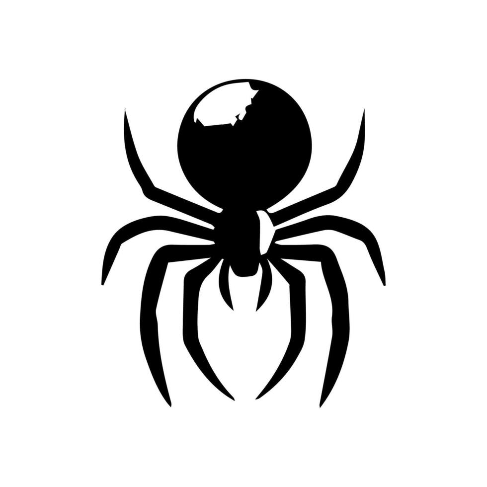 arte peligro araña negro blanco tatuaje elemento vector plantilla animal