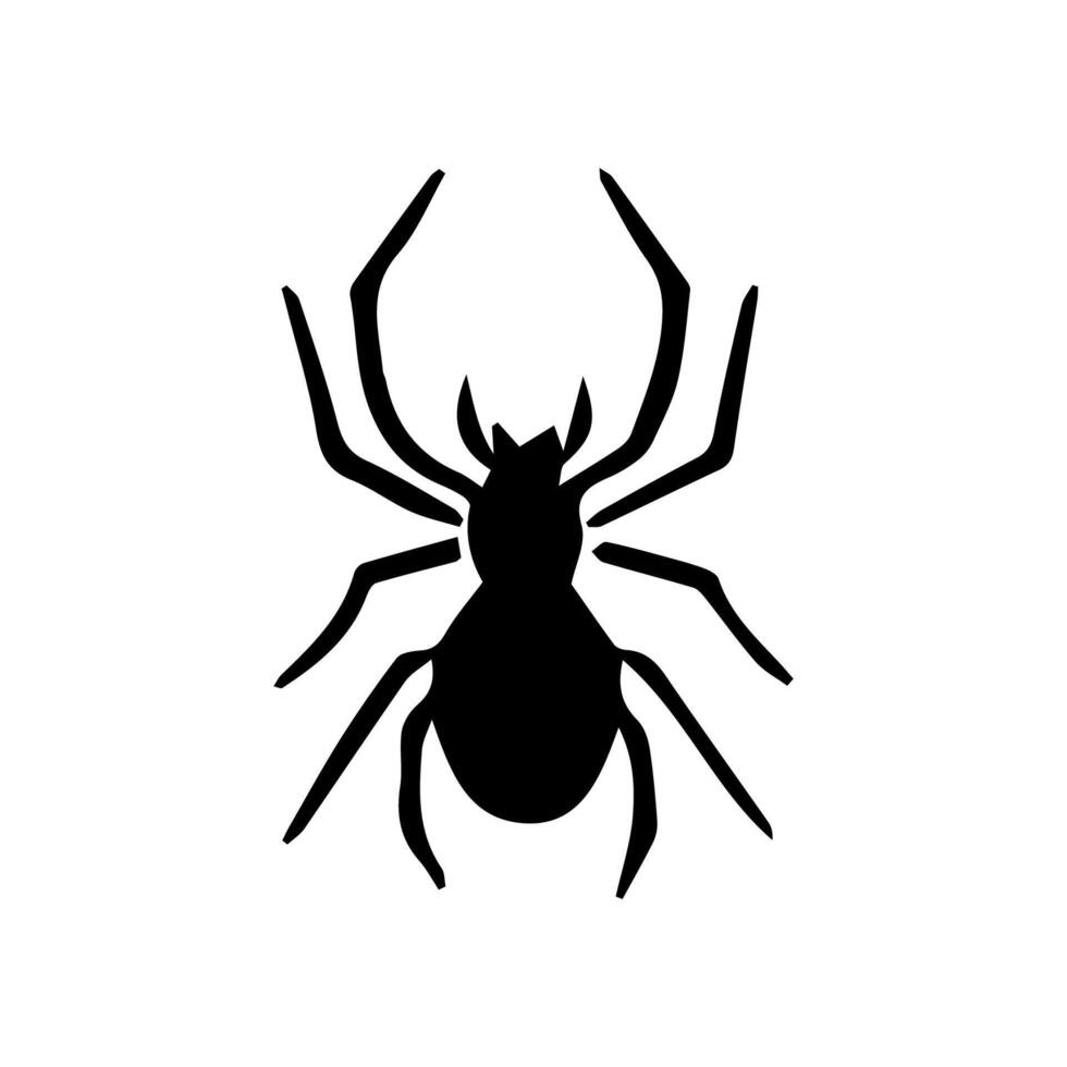 art danger spider black white tattoo element vector template animal