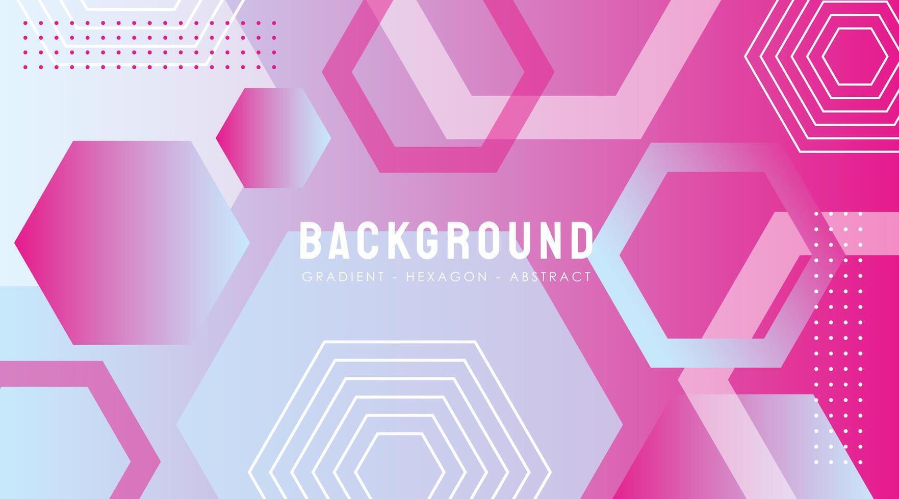 Vector Hexagon Gradient abstract Background