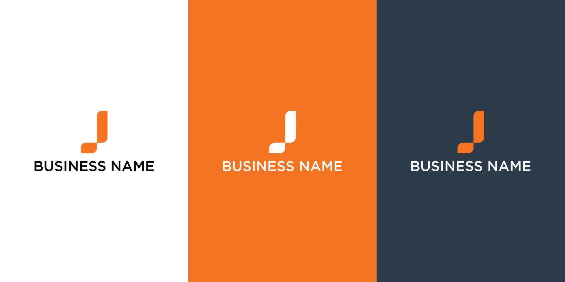 elementos de plantilla de diseño de icono de logotipo de letra j vector