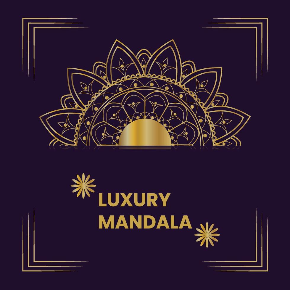 Luxury mandala background vector