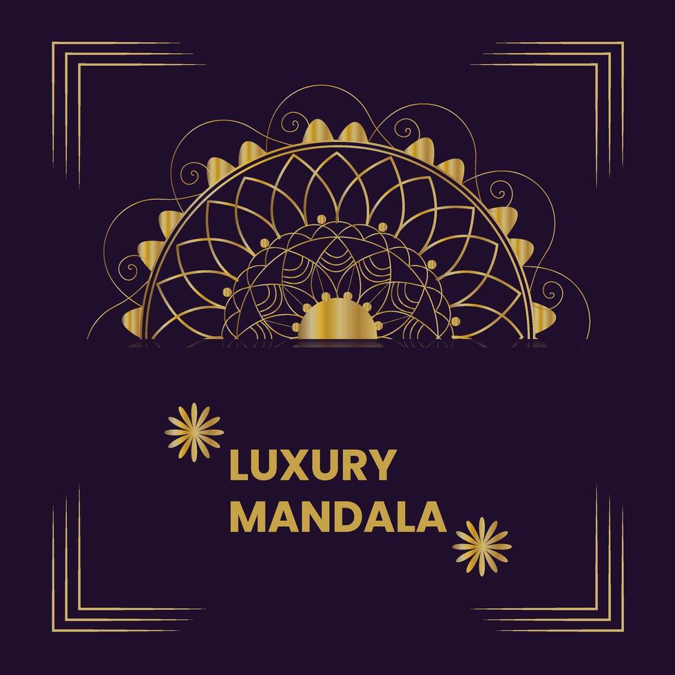 Luxury mandala background vector