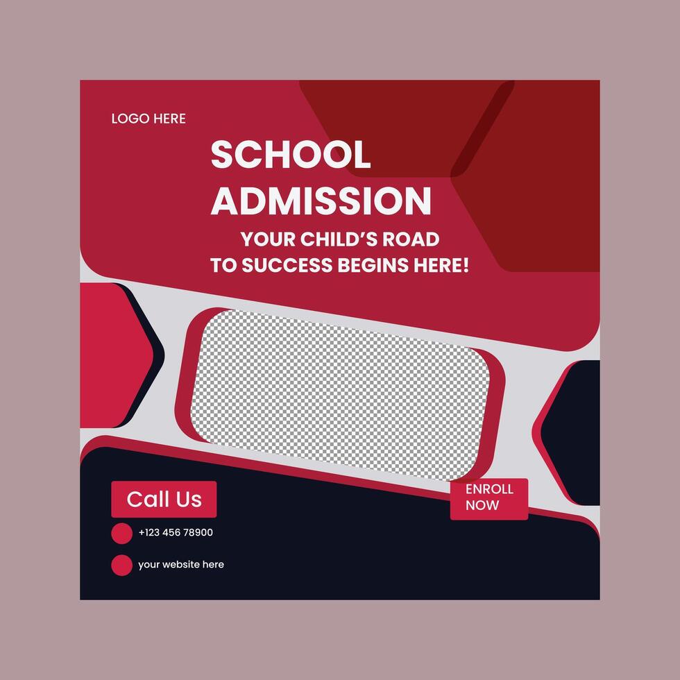 SCHOOL ADMISSION POST vector
