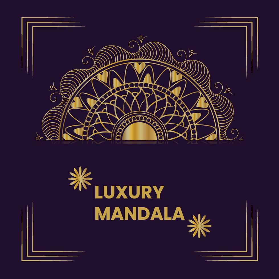 LUXURY MANDALA DESIGN vector