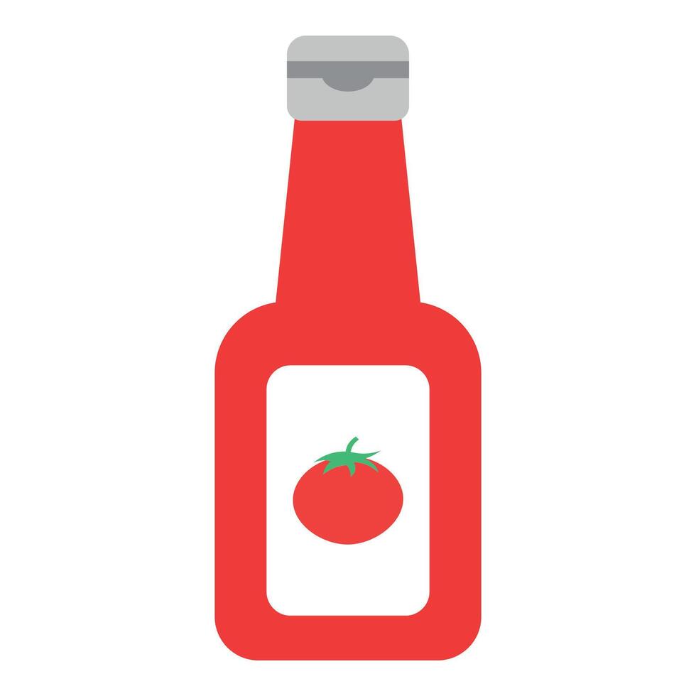 vector ketchup icon isolated on white background