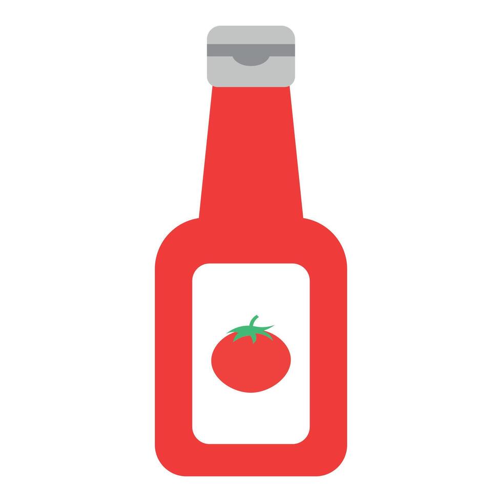 vector salsa de tomate icono aislado en blanco antecedentes