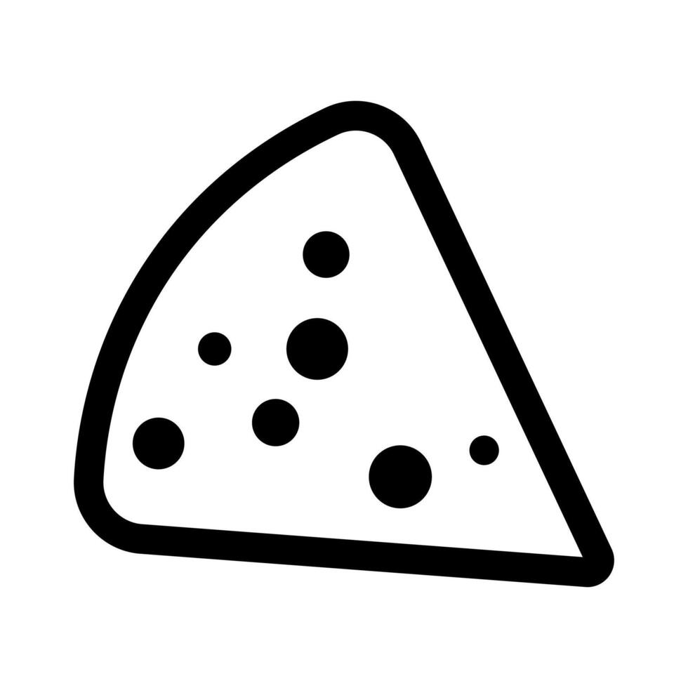 negro vector queso icono aislado en blanco antecedentes