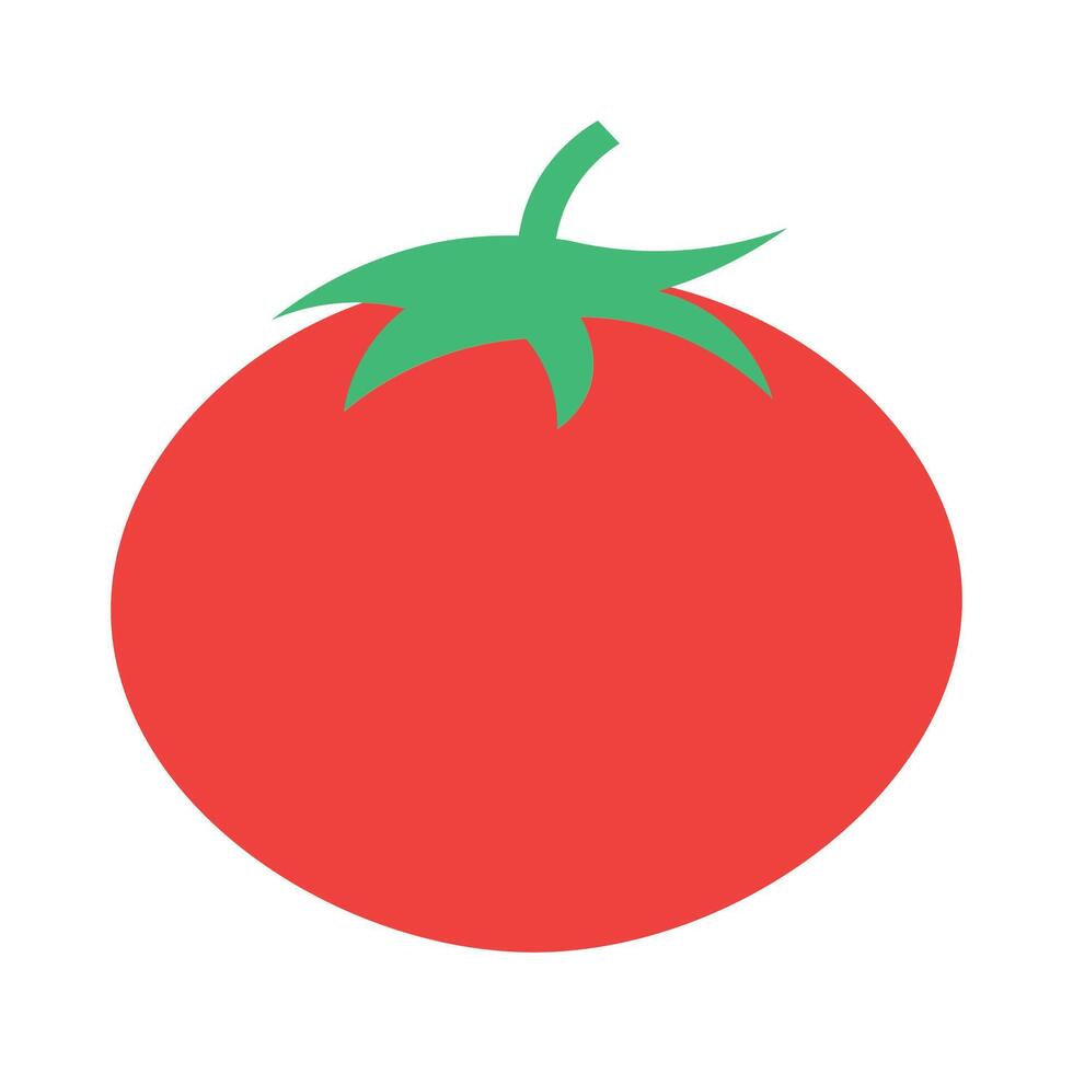 vector tomato icon isolated on white background