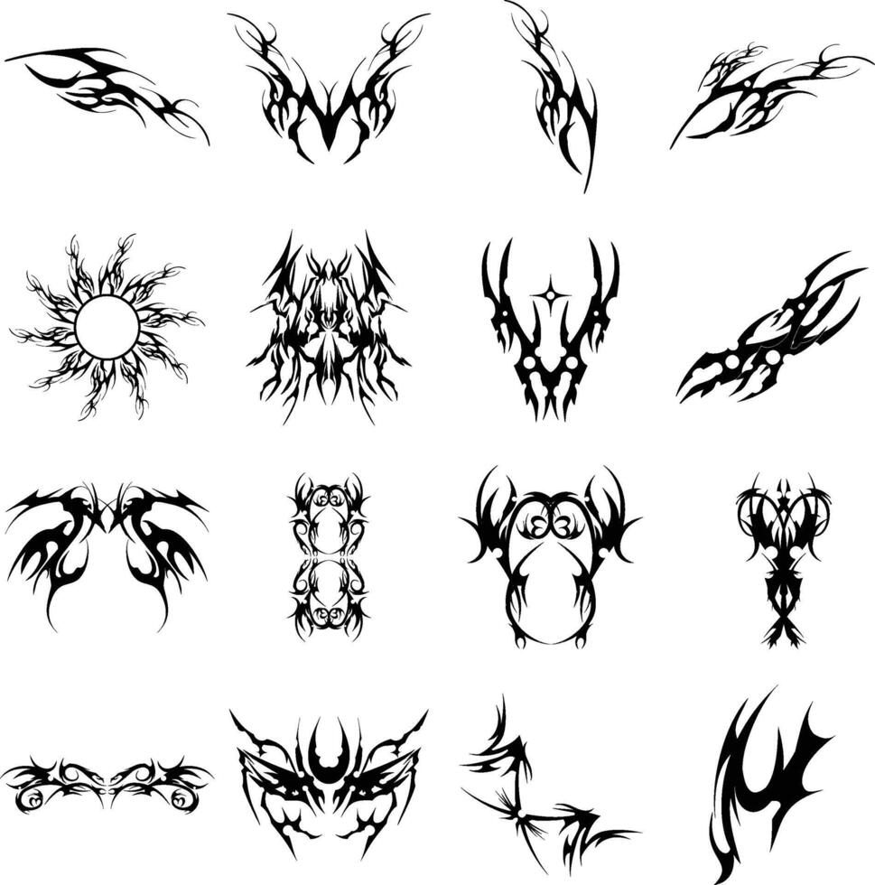 ABSTRACT TRIBAL SHAPE vector