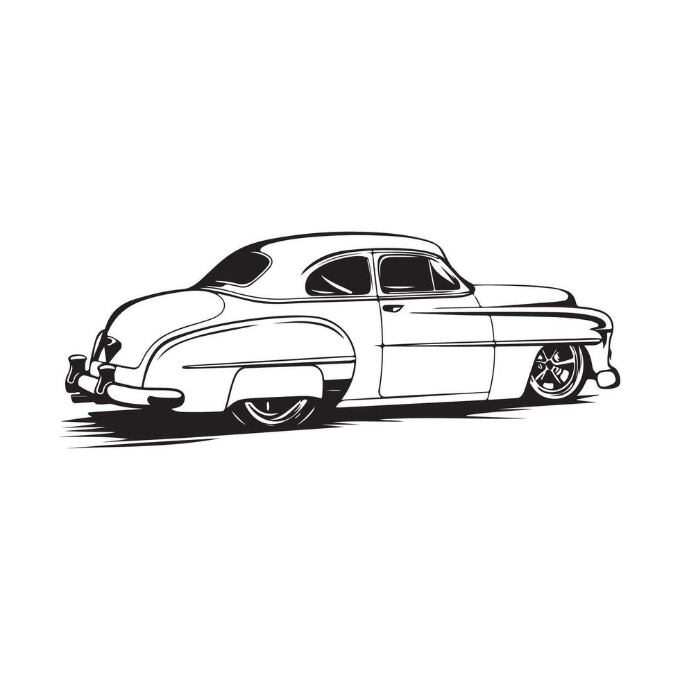 Old Car Vector Images on white Background