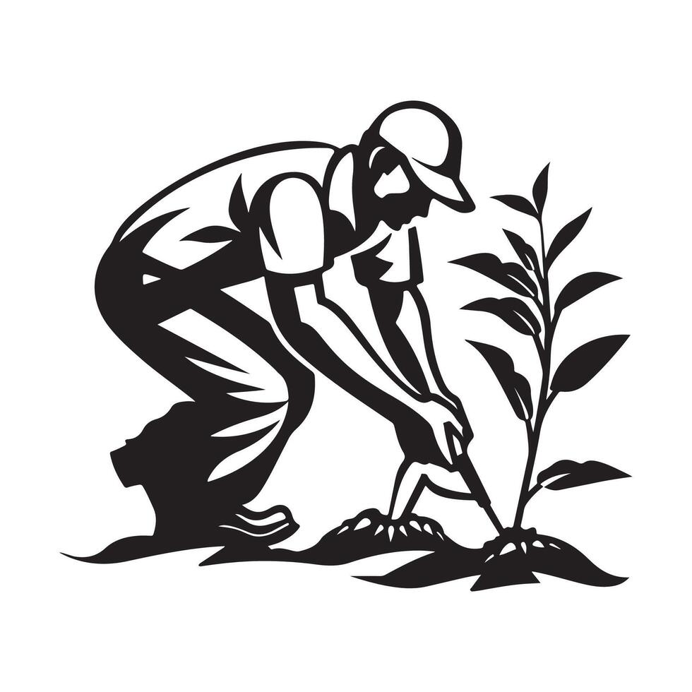 Gardener Man Vector Art, Icons, and Graphics