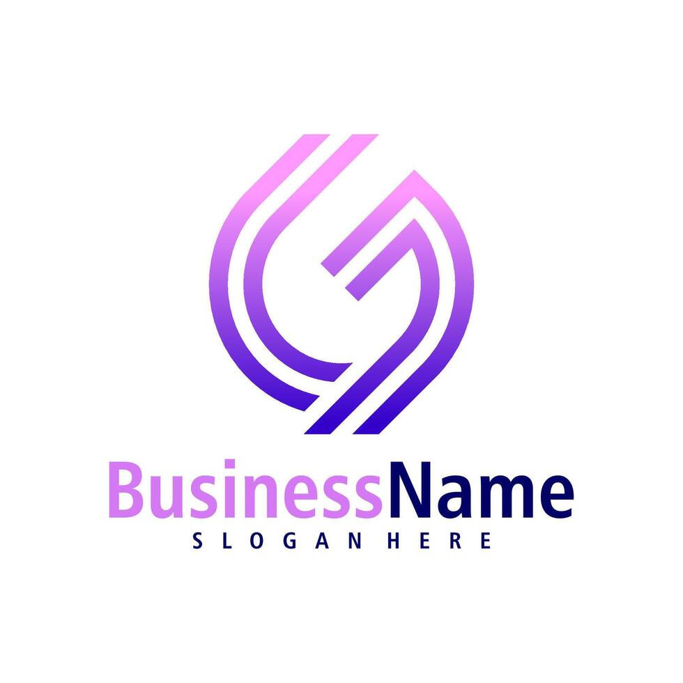 Letter G logo design vector. Creative Initial G logo concepts template vector