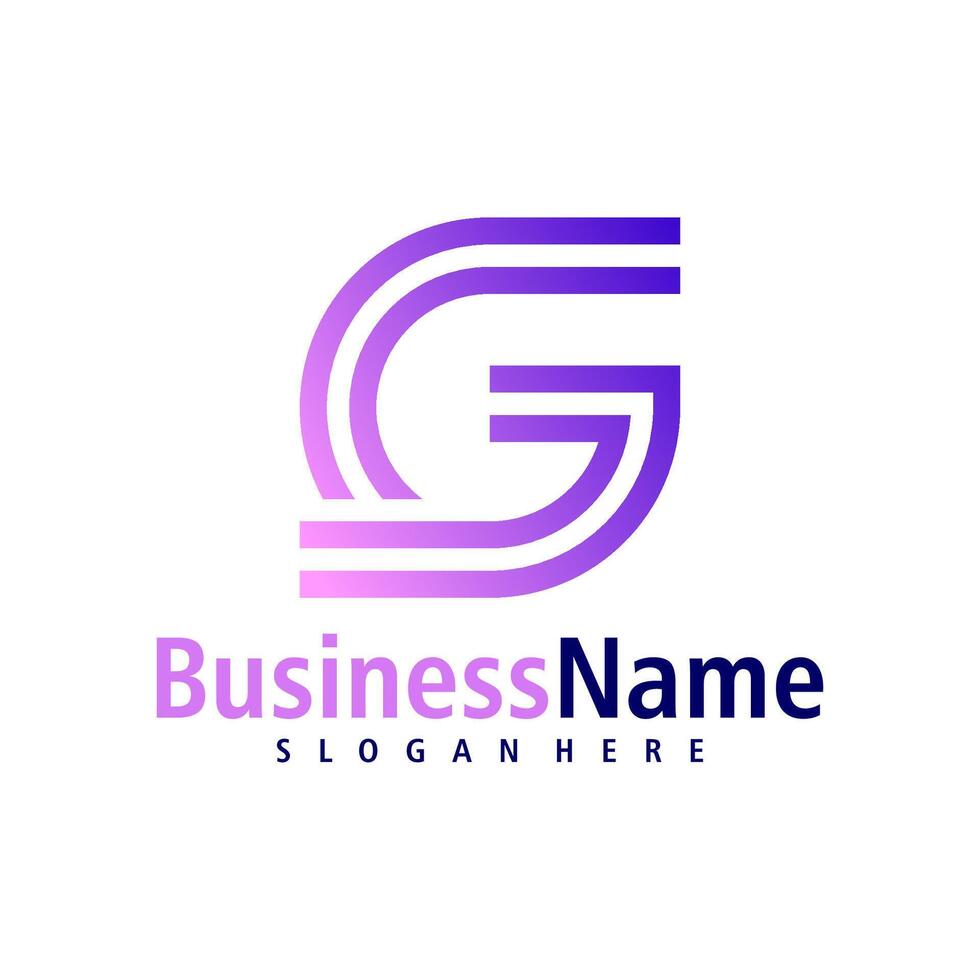 Letter G logo design vector. Creative Initial G logo concepts template vector